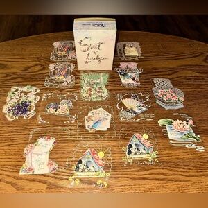 Vintage Rare 1950's Plastic & Paper Notecards Lot Of ‎ 14Sweet 'N' Lovely